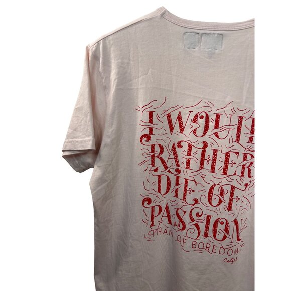 Studio Ceizer Women’s Small Pink Red Graphic Tee Short Sleeve T Shirt - Picture 7 of 13